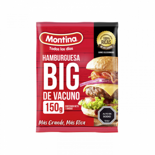 Hamburguesa Vacuno Big Montina 150g