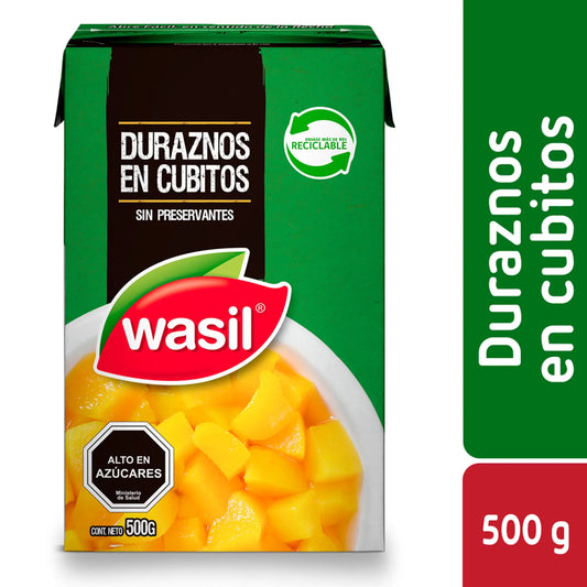 Duraznos En Cubitos Wasil 500G