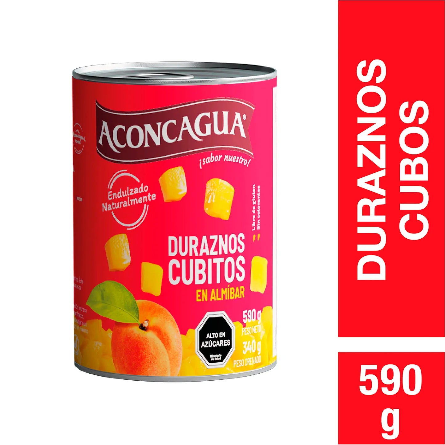 Aconcagua Duraznos En Cubitos 590G