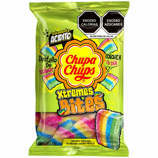 Gomitas Acidas Xtremes Bites Chupa Chups 57 g