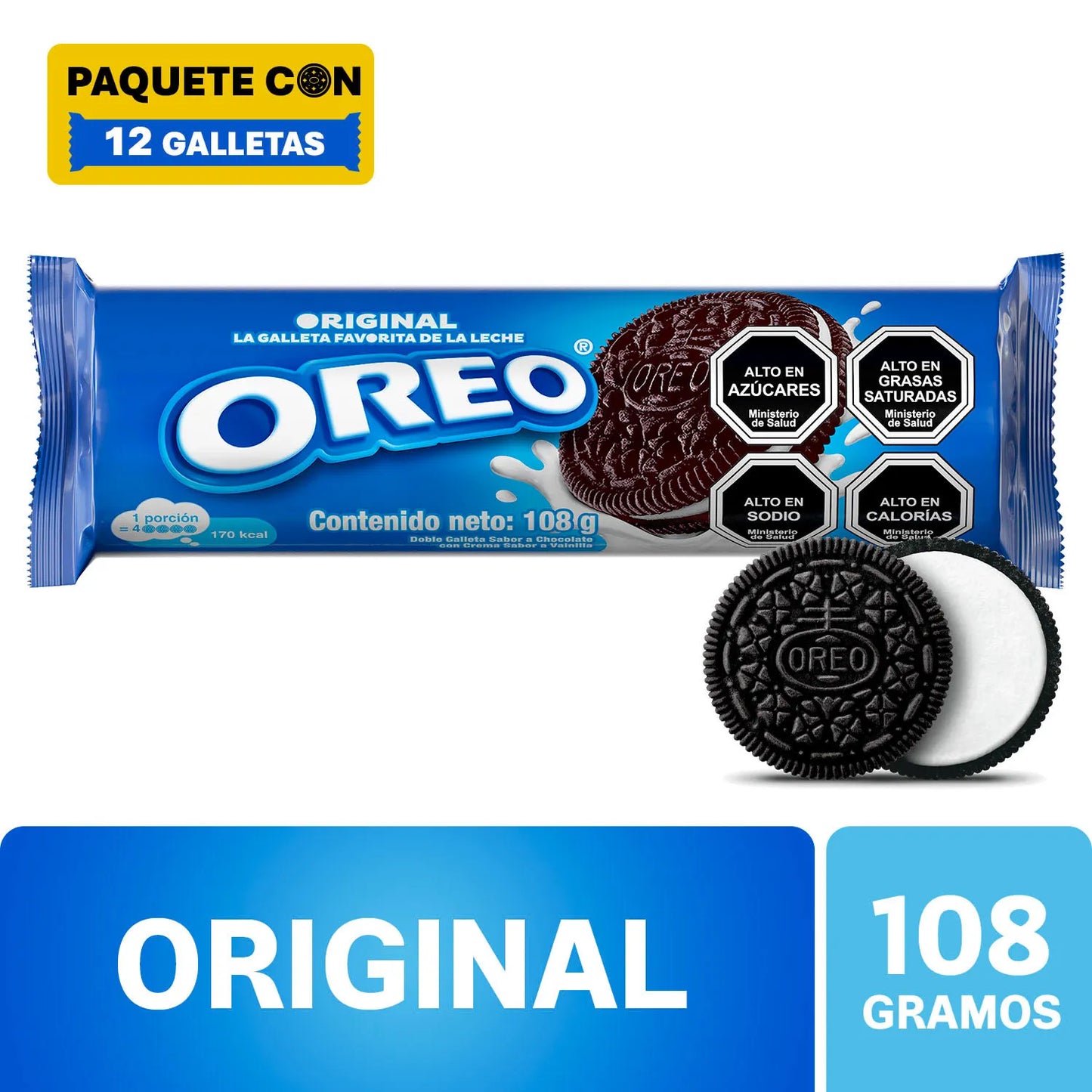 Galleta Oreo Original 108 g