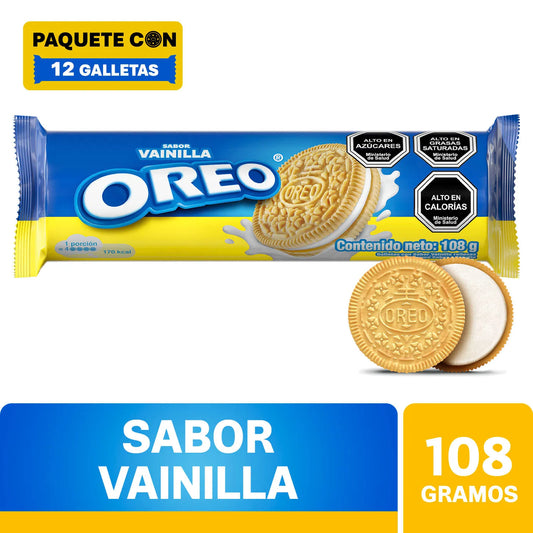 Galleta Oreo Sabor Vainilla 108 g