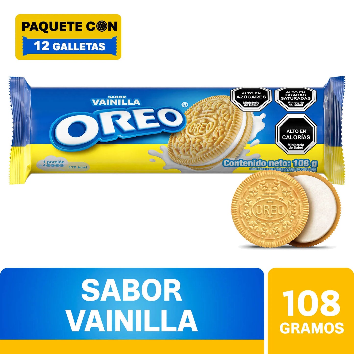 Promo 2X Galletas Oreo Vainilla 216 g