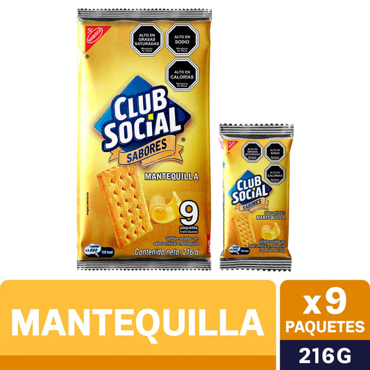 Galletas Club Social Mantequilla 216g