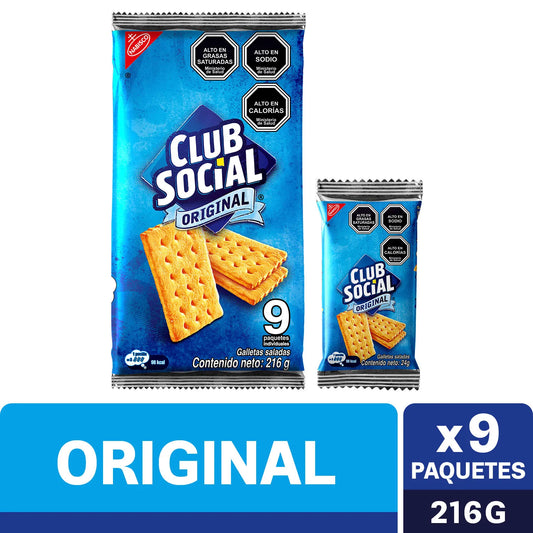 Pack Club Social Original 216 g