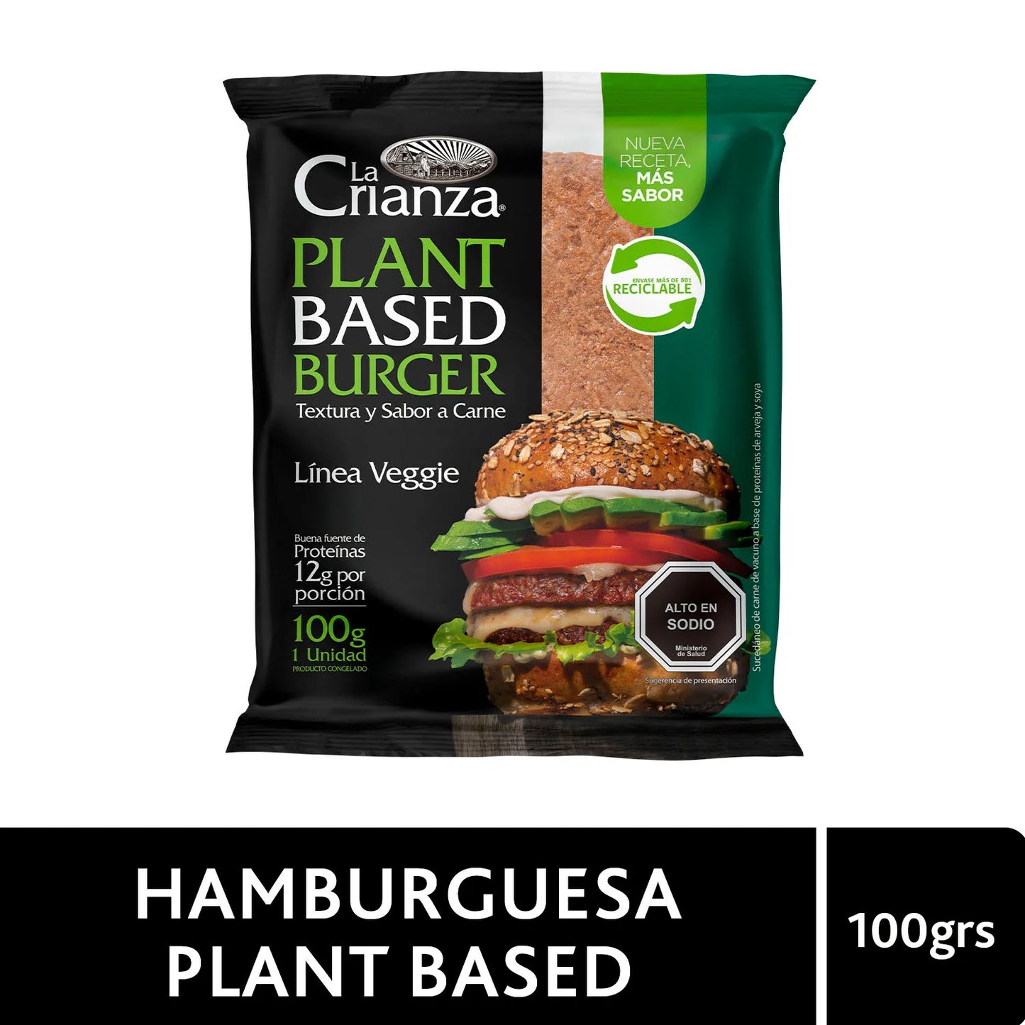 Hamburguesa Plant Based La Crianza  100g