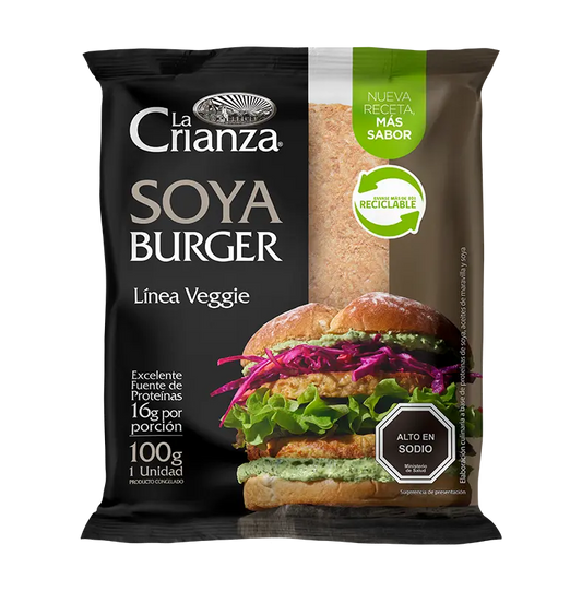 Hamburguesa de Soya La Crianza 100g