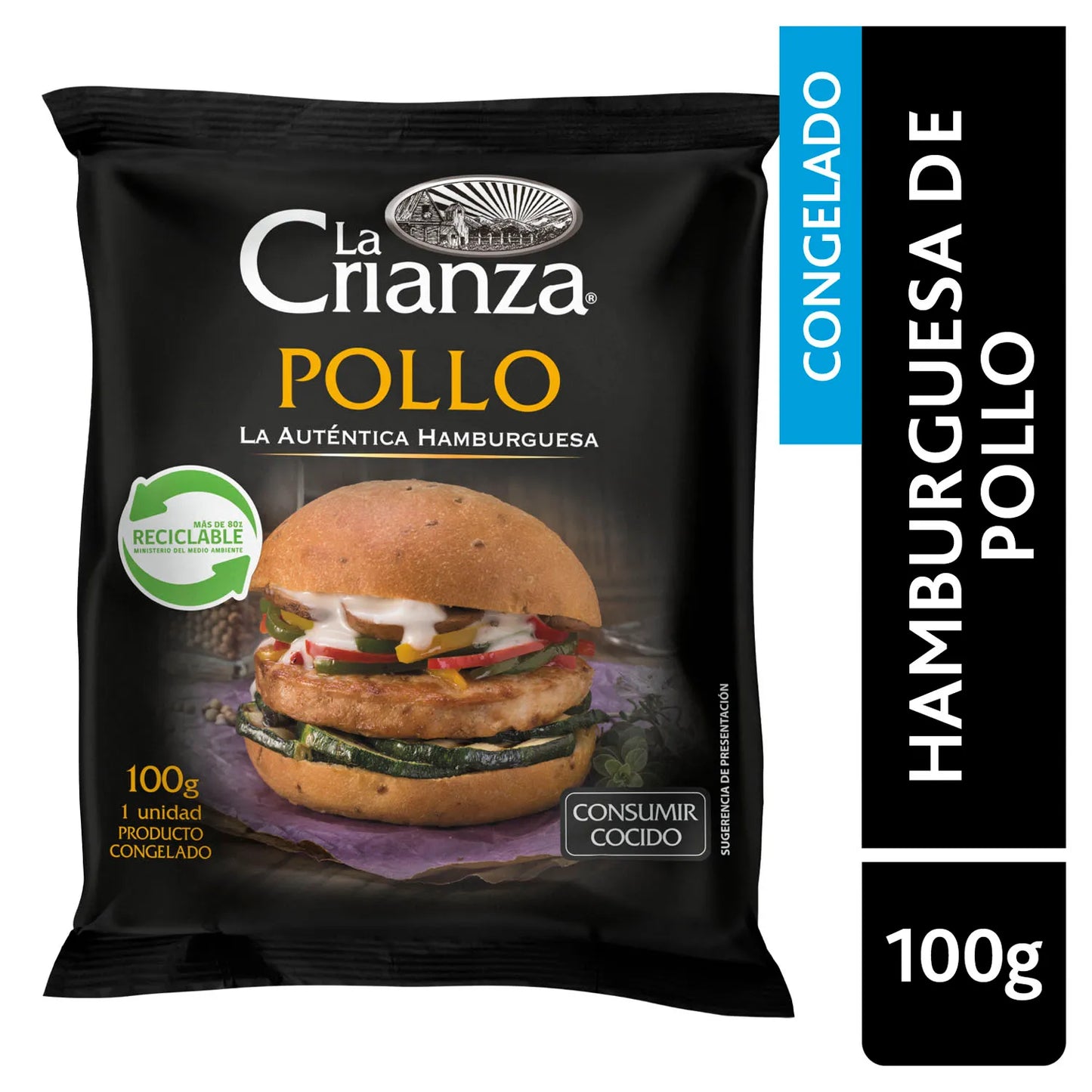 Hamburguesa de Pollo La Crianza 100gr