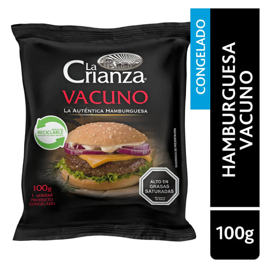 Hamburguesa de Vacuno  La Crianza  100g