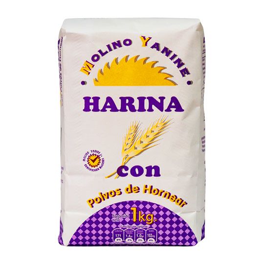 Harina Yanine Con Polvos De Hornear 1 kg