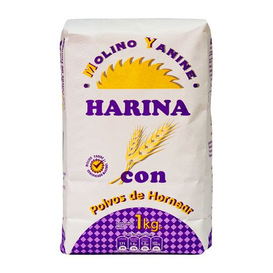 Harina Yanine Con Polvos De Hornear 1 kg