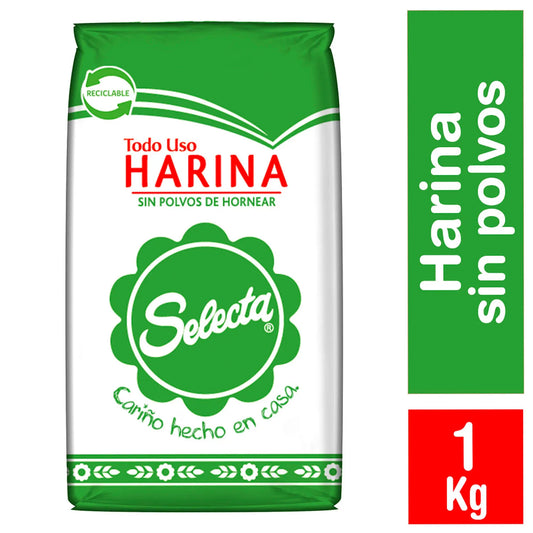 Harina Selecta Sin Polvos de Hornear 1 Kg