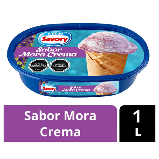 Helado Mora Crema Savory 1L