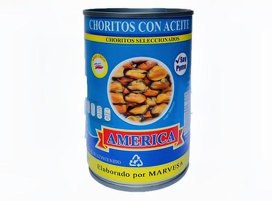 Chorito Con Aceite Enlatado America 425g