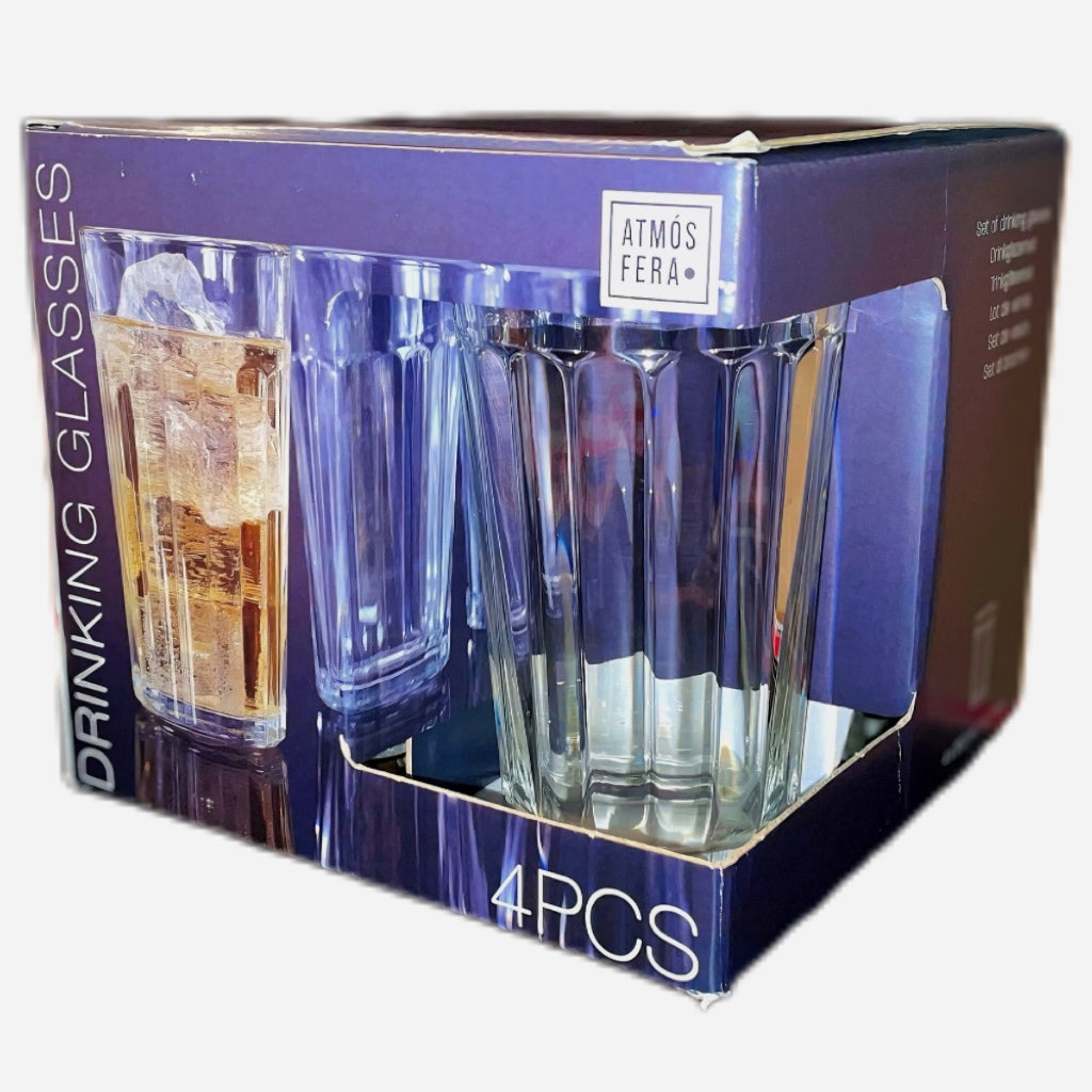 Set 4 Vasos Drinking Glasses 350ml