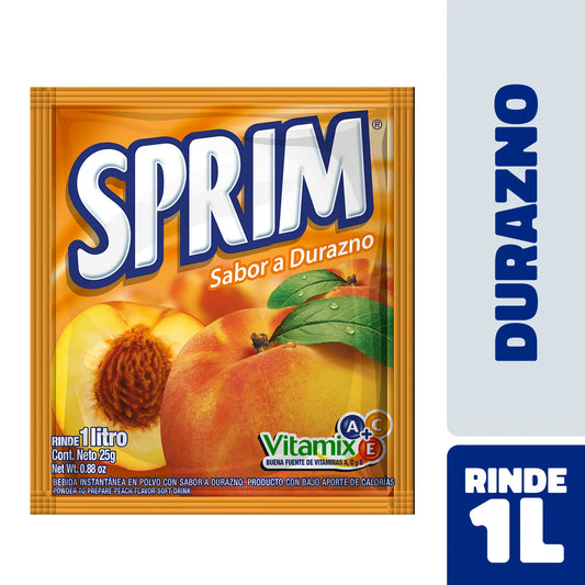 Jugo en Polvo Sprim Durazno 25 Gr