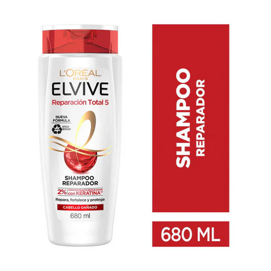 Shampoo Elvive Reparación Total 5 680 ml