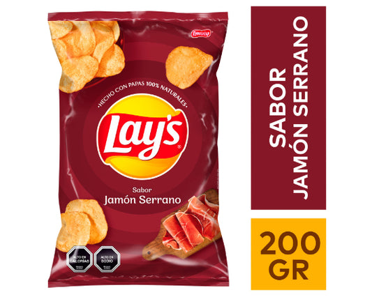 Lays Maxx Jamón Serrano 200 Gr