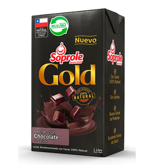 Leche Chocolate Gold Soprole 1L