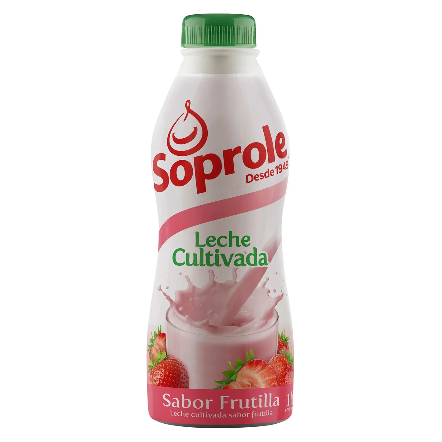 Leche Cultivada Frutilla Soprole 1L