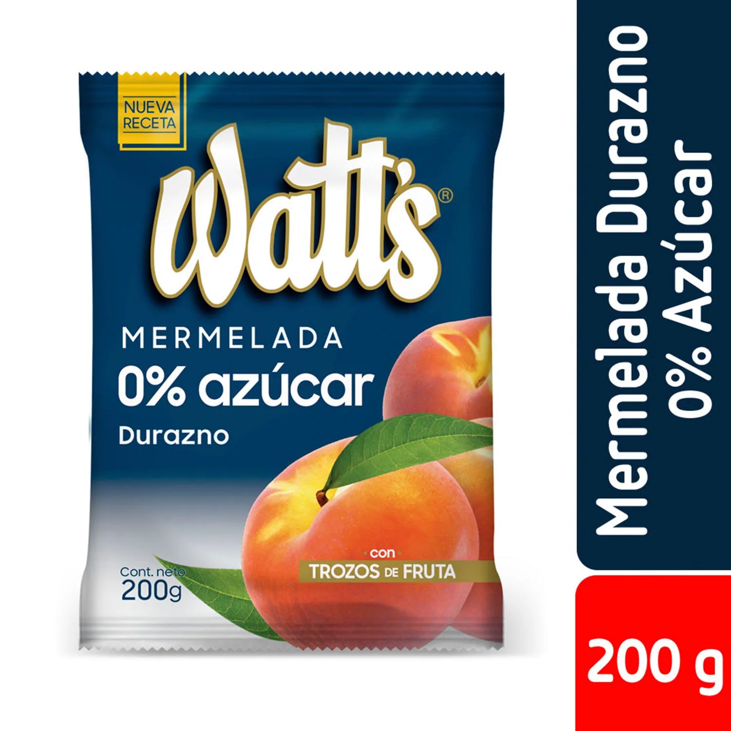 Mermelada Durazno Sin Azucar Watts 200g