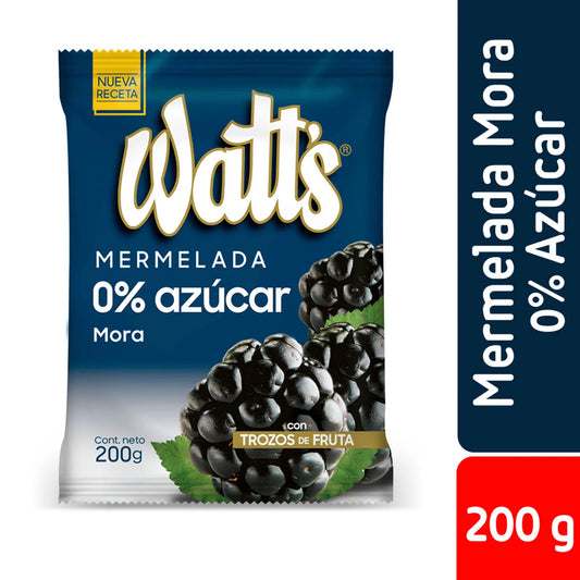 Mermelada Mora Sin Azucar Watts 200g