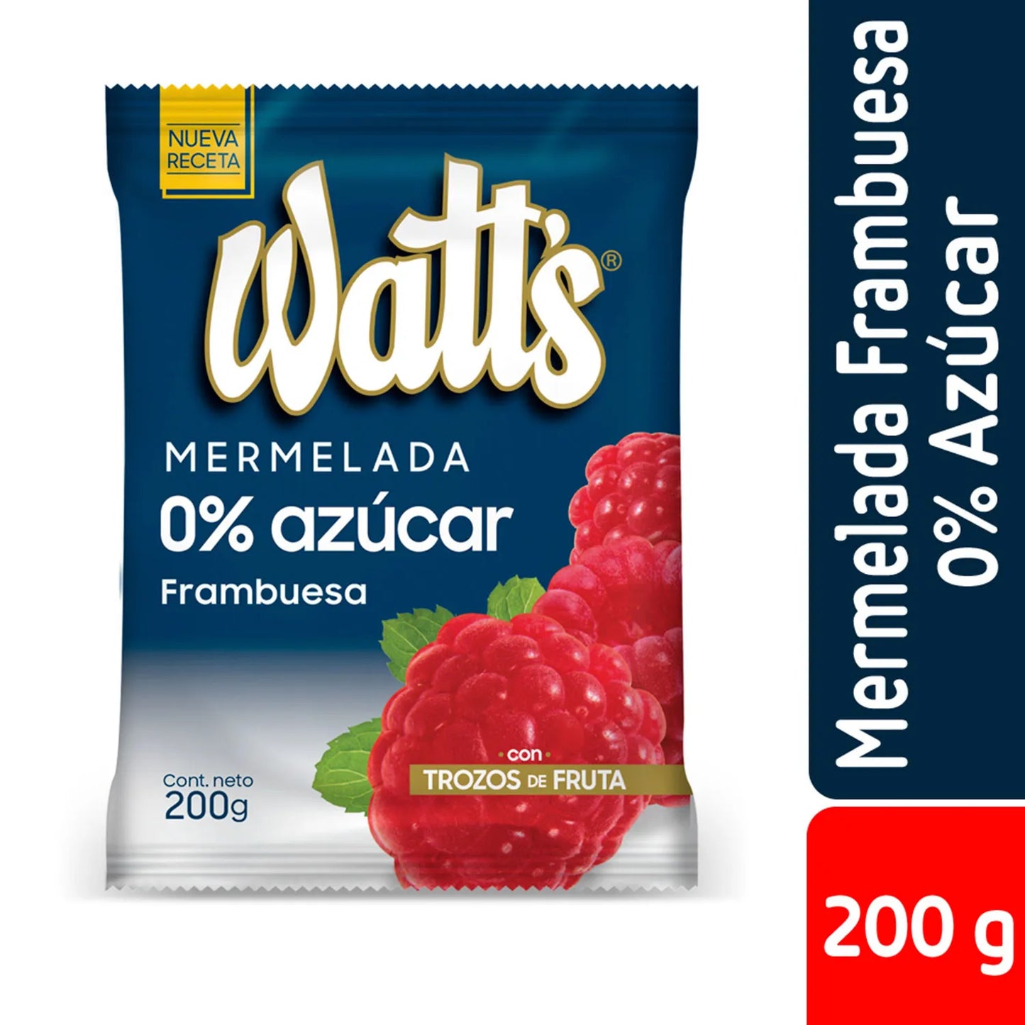 Mermelada de Frambuesa 0 Azucar Watts 200g