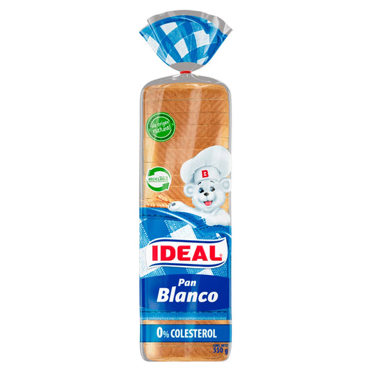 Pan de Molde Blanco Ideal 550g