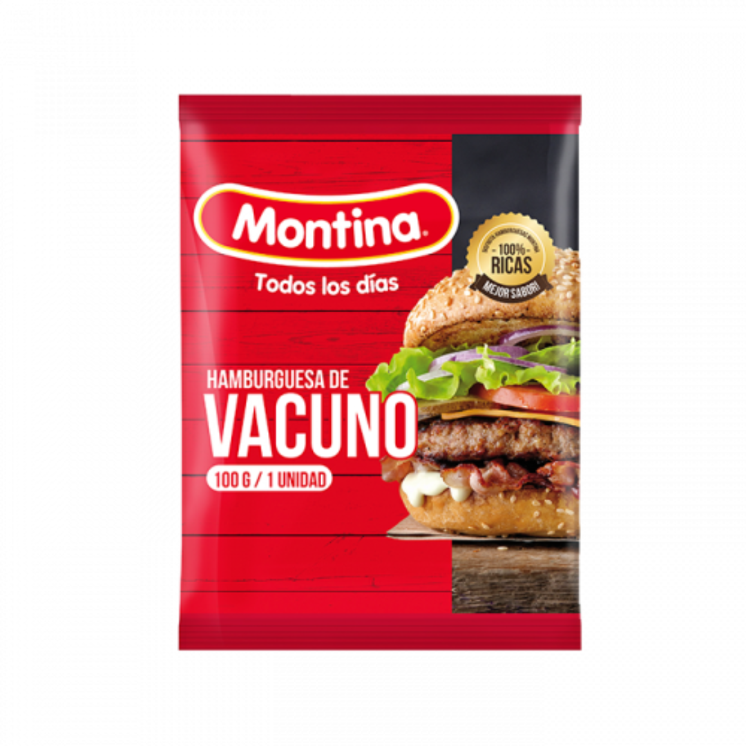 Hamburguesa de Vacuno Montina 100g