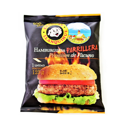 Hamburguesa de Vacuno Parrillera Llanquihue 125g