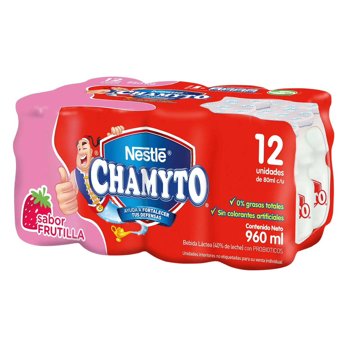 Bebida Láctea Frutilla Chamyto 960ml