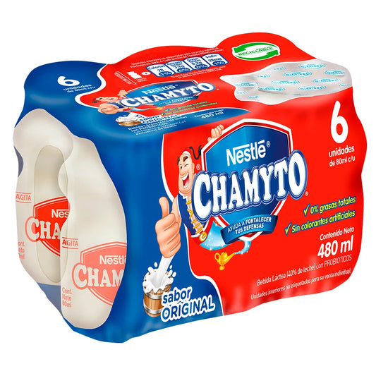 Leche Chamito Damasco 6un 480ml