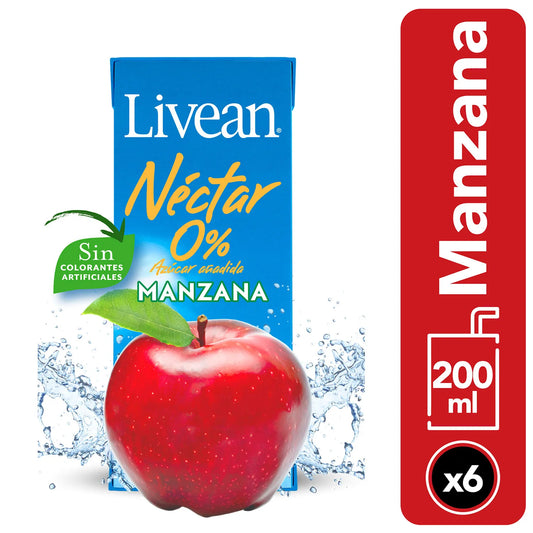 Néctar Livean Manzana Pack 6 Un 200ml