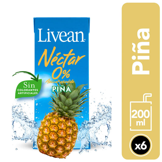 Nectar Livean Piña Pack 6 Un 200ml