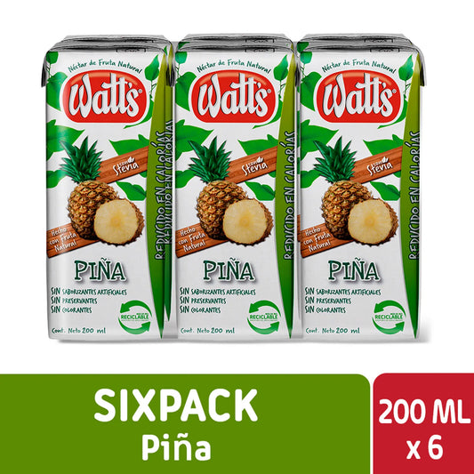 Nectar Piña Watts 200ml 6un