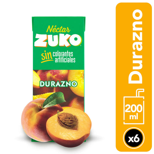 Nectar Durazno Zuko 200ml 6un