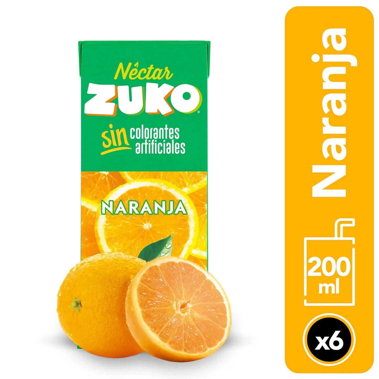 Nectar Naranja Zuko 200ml 6un