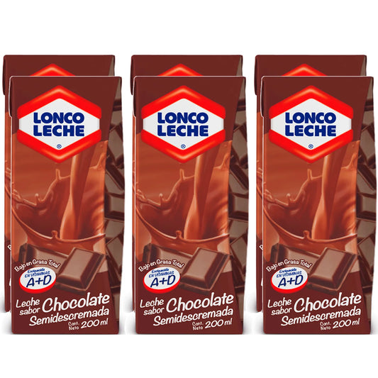 Leche Chocolate Lonco Leche 200ml 6un