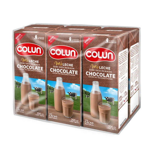 Leche Chocolate Colun 200ml x6