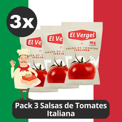 Pack 3 Salsas Italianas Vergel