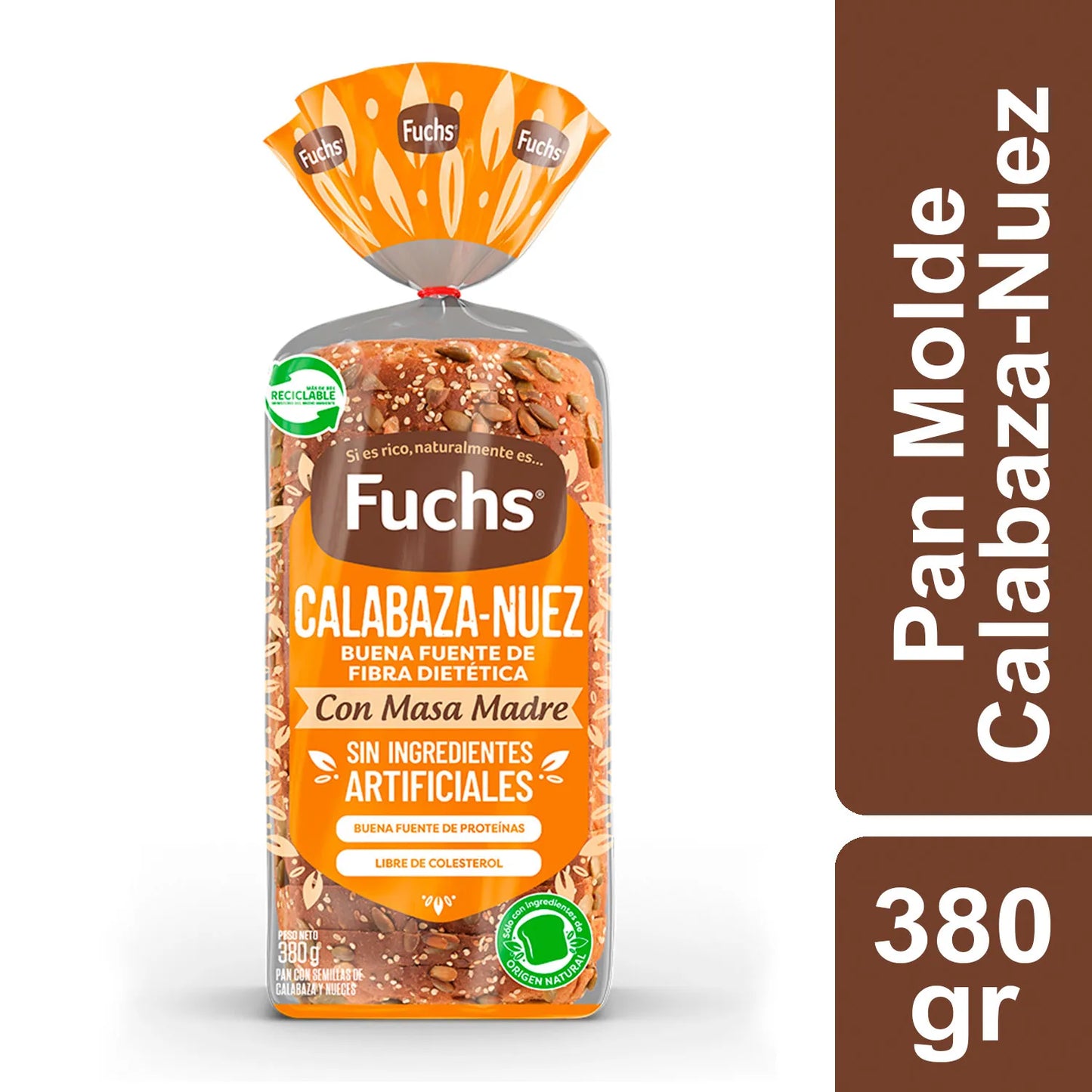 Pan de Molde Calabaza-Nuez Fuchs 380g