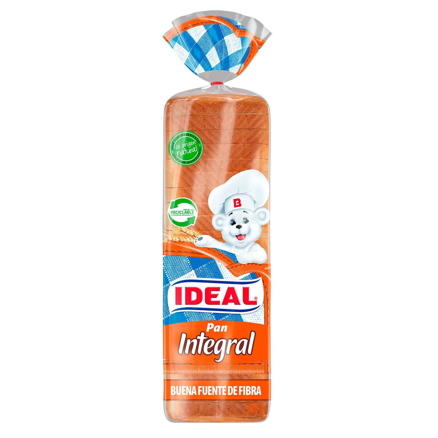 Pan De Molde Integral Ideal 580g