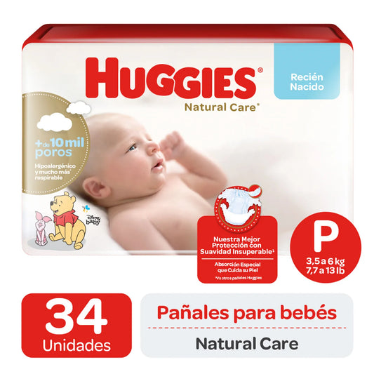 Huggies Natural Care Talla P 34 Un