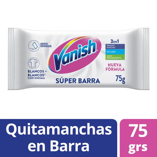 Jabon Ropa Blanca Quitamanchas Vanish  75g