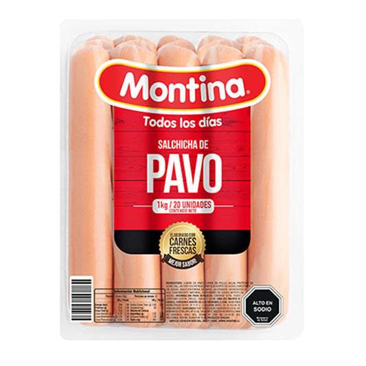 Salchicha Pavo Montina 1 Kg