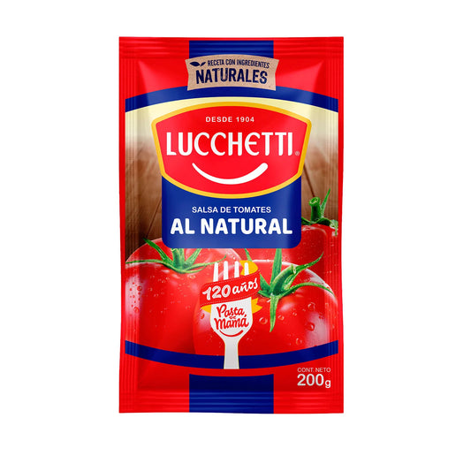 Salsa de Tomate Natural Lucchetti 200g