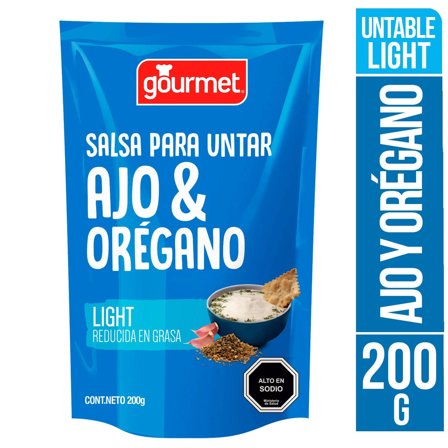 Salsa de Untar Ajo & Oregano Gourmet 200gr