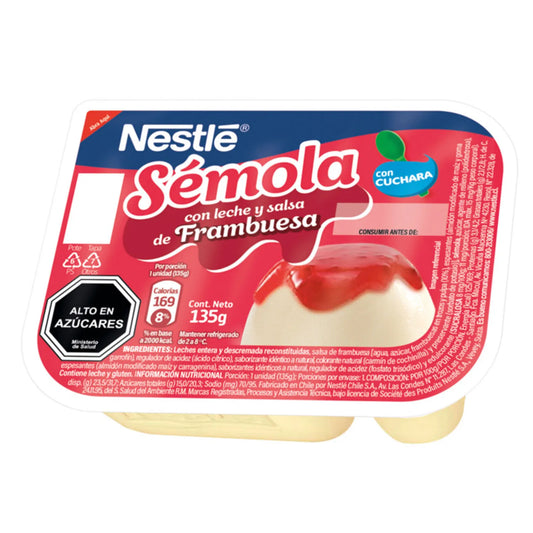 Semola con Leche Frambuesa Nestle 135g