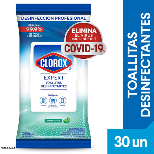 Toallitas Desinfectantes Clorox 30 Un