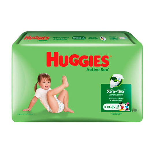 Pañales Huggies Talla XXG 12un